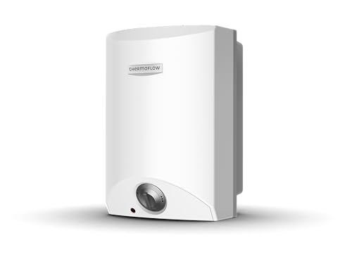 Thermoflow OT 10 Obertischspeicher drucklos | Warmwasserboiler 10 l Speichervolumen | Elektro-Warmwasserboiler G 1/2" Anschluss | 35-75 °C | 65 °C in 20 min. von Thermoflow