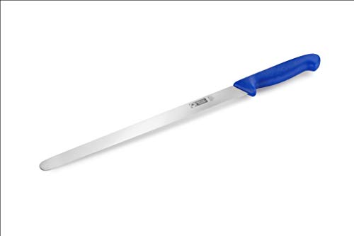 thermohauser Konditormesser (Stahl, rostfrei), einseitig geschliffen, mit blauem Kunststoffgriff, Klinge 31 cm von Thermohauser