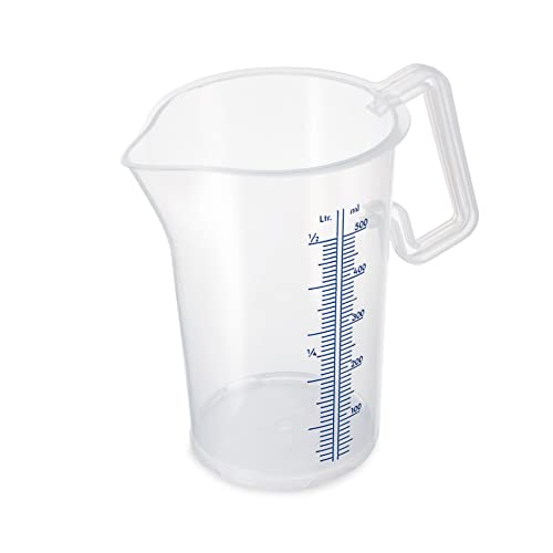 Thermohauser Messbecher m. geschlossenem Griff, 500 ml, Kunststoff PP, blaue Skala in Litern und Millilitern 8300040083 Transparent Thermohauser Messbecher m. geschlossenem Griff, 500 ml, Kunststoff PP, blaue Skala in Litern und Millilitern 8300040083 Transparent von Thermohauser