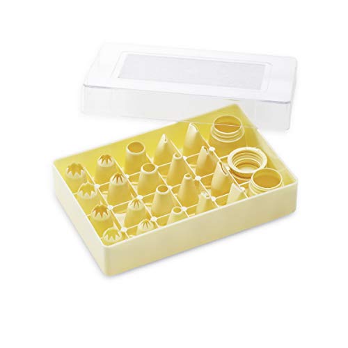 thermohauser Set Kleine Tüllen Mix 2 (Kunststoff PP), Gr. S, 24-teilig., versch. Tüllen inkl. zwei Adapter, in Aufbewahrungskassette von Thermohauser
