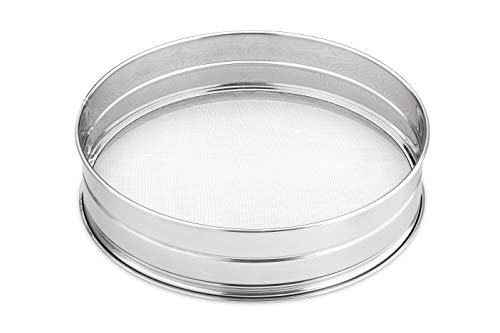thermohauser Sieb groß (Edelstahl rostfrei), grob, Maschenweite 6,0x6,0 mm, Durchm. 35,0 cm von Thermohauser