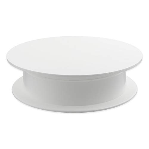 thermohauser Tortenplatte (Kunststoff PS), weiß, rund, Durchmesser 31,5 cm, mit Drehfuß von Thermohauser