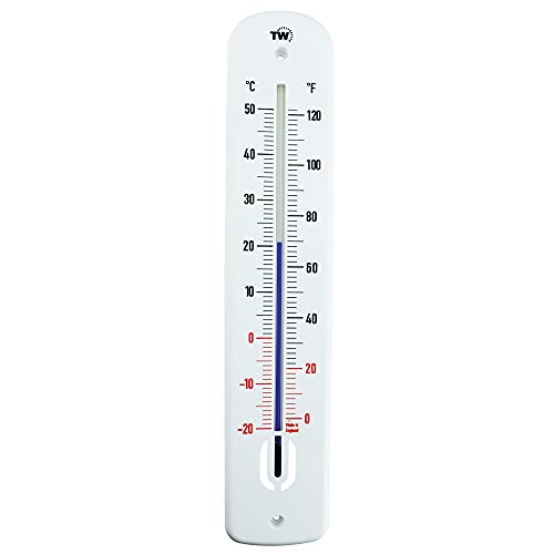 Großes Außenthermometer, 380 mm, Gartenthermometer, für den Außenbereich, im Gewächshaus, auf der Terrasse, auf der Sonnenterasse, im Schuppen, an der Wand, klassisches Thermometer, für innen, außen, von Thermometer World