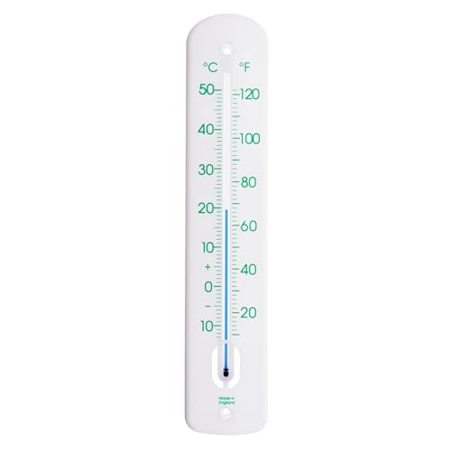 Großes Außenthermometer - 380 mm Gartenthermometer Außenbereich für den Einsatz im Garten Gewächshaus Terrasse Sonne Terrasse Schuppen Allotment Wand Klassisches Thermometer Innen Außen (Türkis) von Thermometer World