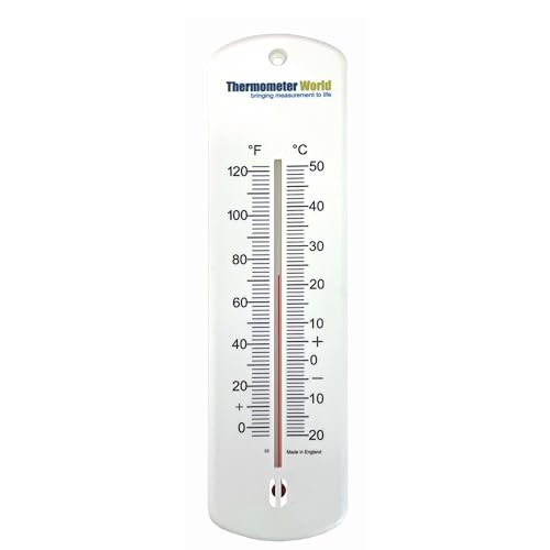Großes Wandthermometer, Garten, Gewächshaus, Heimbüro, Verwendung im Innen- oder Außenbereich von Thermometer World