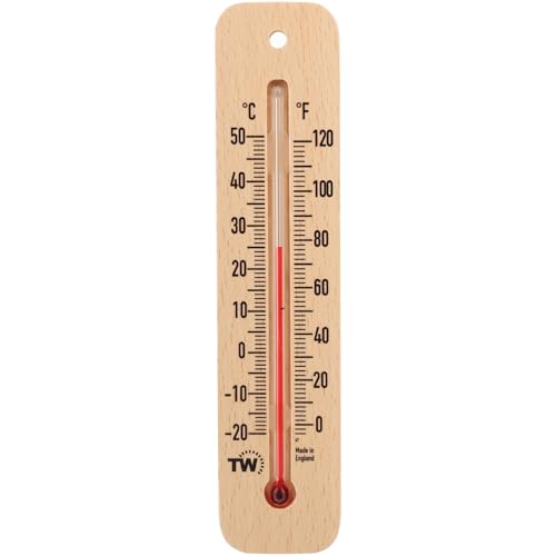 Holz Wand Thermometer zu messen Raum Temperatur in C & F von Thermometer World