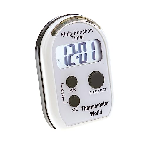 Multifunktionaler Timer mit Vibrationsalarm, hörbarem und blinkendem Alarm, ideal für SEH- und Hörgeschädigte Multifunktionaler Timer mit Vibrationsalarm, hörbarem und blinkendem Alarm, ideal für SEH- und Hörgeschädigte von Thermometer World