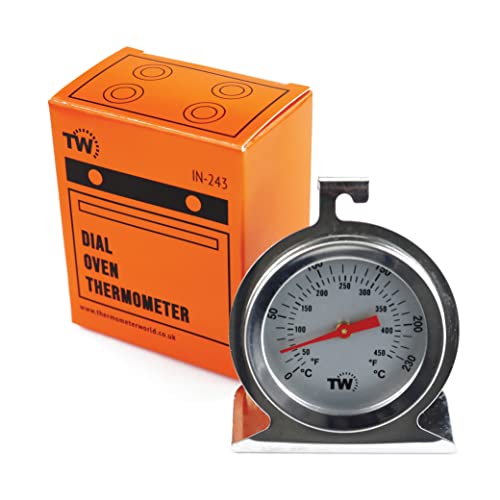 Ofenthermometer für Ventilator Backofen und Gasöfen – Zifferblatt Ofen Temperaturanzeige im Ofen Thermometer für Elektroofen Perfektes Essen Kochen Edelstahl Ofenthermometer für Ventilator Backofen und Gasöfen – Zifferblatt Ofen Temperaturanzeige im Ofen Thermometer für Elektroofen Perfektes Essen Kochen Edelstahl von Thermometer World