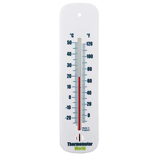 Raumthermometer Indoor Analoges Raumtemperatur Messgerät - Ideales Wandthermometer für Haus, Büro, Garten, Gewächshaus - Einfache Montage an der Wand von Thermometer World