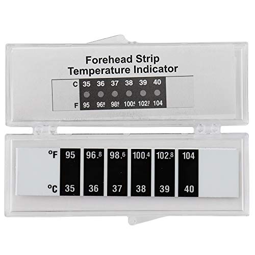 Stirnthermometer Temperaturanzeige Stirnband mit Schutzhülle - das einfachste Temperaturthermometer zu bedienen von Thermometer World