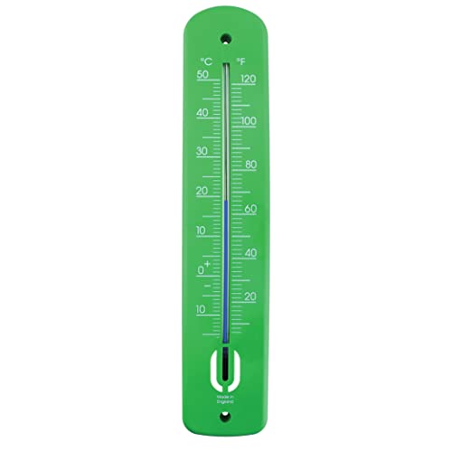 Thermometer World Großes Außenthermometer - 380 mm Gartenthermometer Außen zur Verwendung in Garten Gewächshaus Terrasse Sonnenterrasse Schuppen Schrebergarten Wand Klassisches Thermometer Innen Außen von Thermometer World