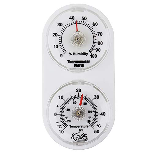 Vivarium-Thermometer, Hygrometer, zur Überwachung von Temperatur und Luftfeuchtigkeit im Reptilien-Aquarium. von Thermometer World