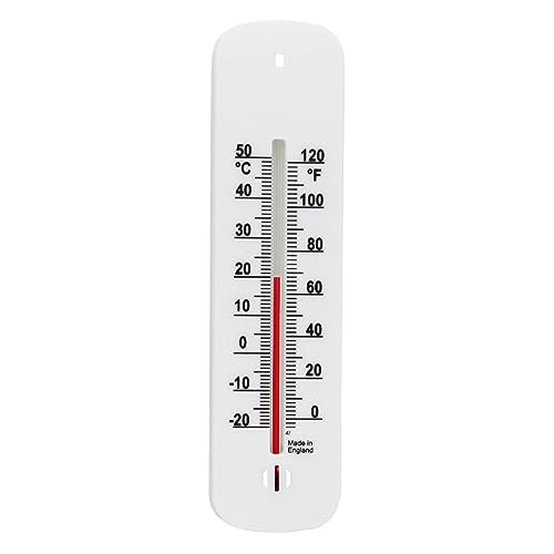 Wand Thermometer für Innen- und Außeneinsatz – für den Garten, das Gewächshaus, Zuhause, das Büro oder ein Zimmer zur Überwachung der vorherrschenden Temperatur von Thermometer World