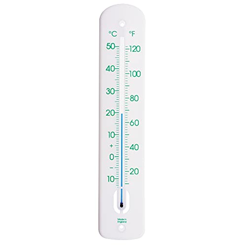 Großes Außenthermometer - 380 mm Gartenthermometer Außenbereich für den Einsatz im Garten Gewächshaus Terrasse Sonne Terrasse Schuppen Allotment Wand Klassisches Thermometer Innen Außen (Türkis) von Thermometer World