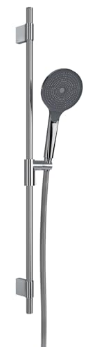 Vigour Brausegarnitur rund mit Stange, Messing, verchromt, Wandstange, Tastgleiter, Handbrause, Brauseschlauch Vigour Brausegarnitur rund mit Stange, Messing, verchromt, Wandstange, Tastgleiter, Handbrause, Brauseschlauch von Thermona