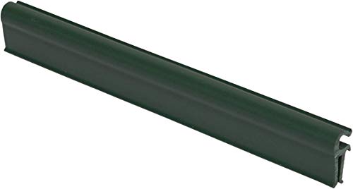 Thermoplast® 2X ENDCLIPS Befestigungsclips Klemmschienen für Sichtschutzstreifen 19cm x 20 STK Grün RAL 6005 von Thermoplast