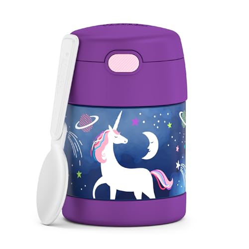 THERMOS FUNTAINER Isolierte Lebensmitteldose, 284 ml, kinderfreundlicher Lebensmittelbehälter mit faltbarem Löffel, Weltraum-Einhorn THERMOS FUNTAINER Isolierte Lebensmitteldose, 284 ml, kinderfreundlicher Lebensmittelbehälter mit faltbarem Löffel, Weltraum-Einhorn von Thermos