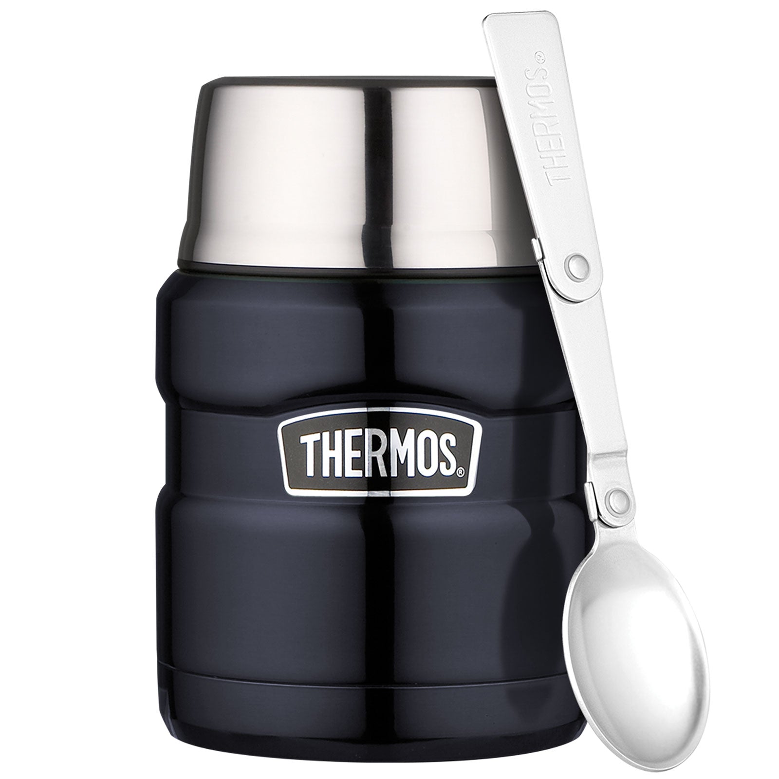 THERMOS Food Container King 0,47 L Thermo Behälter Isolierbehälter Essenbehälter-Midnight blue von Thermos
