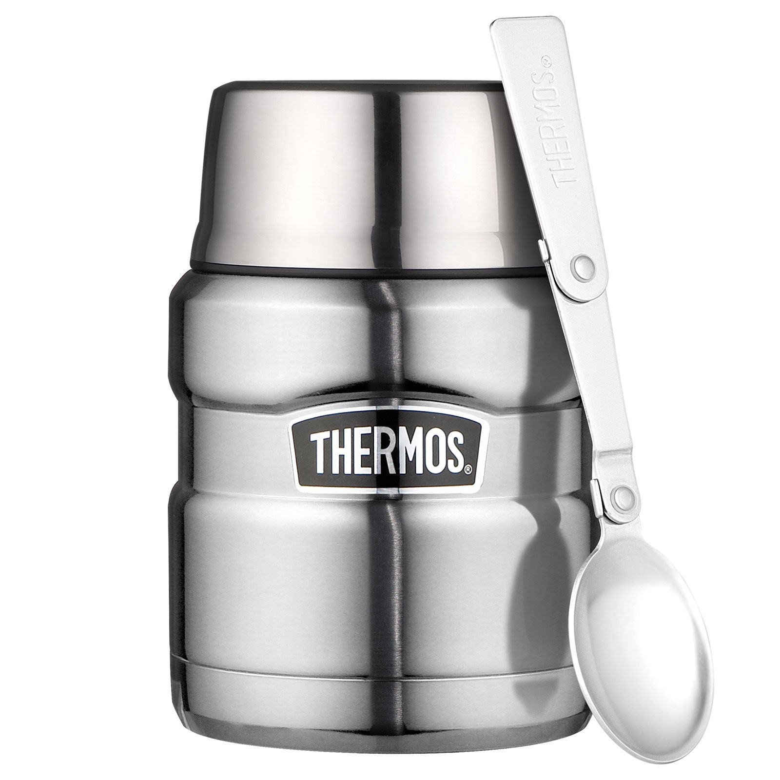 THERMOS Food Container King 0,47 L Thermo Behälter Isolierbehälter Essenbehälter-Stainless steel mat von Thermos