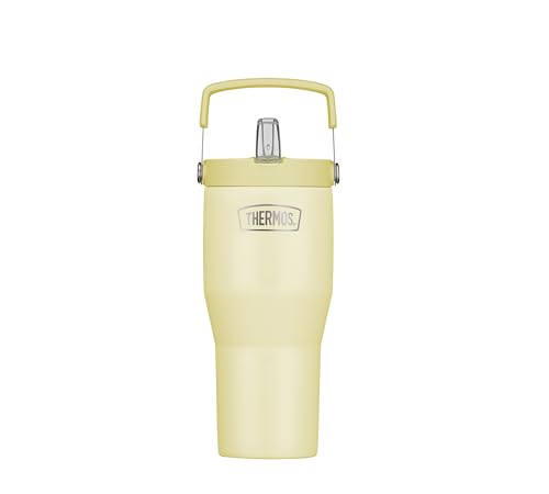 THERMOS REFRESHING SERIES Isolier-Trinkbecher 0,85l, vanilla matt, Tumbler mit Flip-Strohhalm und Griff für unterwegs, Arbeit oder zu Hause, geschmacksneutraler doppelwandiger Edelstahl THERMOS REFRESHING SERIES Isolier-Trinkbecher 0,85l, vanilla matt, Tumbler mit Flip-Strohhalm und Griff für unterwegs, Arbeit oder zu Hause, geschmacksneutraler doppelwandiger Edelstahl von Thermos