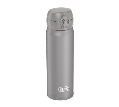 Thermos ULTRALIGHT BOTTLE 0,50 l, moon rock mat, Thermosflasche aus Edelstahl, 10 heiß / 20 h kalt, absolut dicht für Wasser, Tee, stille Getränke, BPA-frei von Thermos