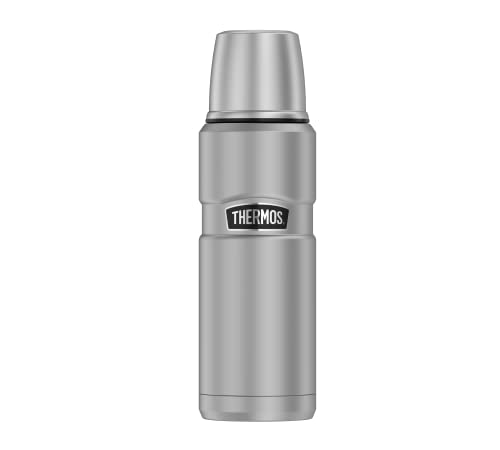 Thermos 4003.205.047 Isolierflasche Stainless King, 0,47 L, Edelstahl mattiert von Thermos