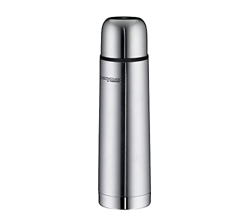 THERMOcafé by THERMOS TC BEVERAGE BOTTLE stainless steel mat 0,50l, Thermosflasche mit Becher aus Edelstahl, 12h heiß & 24h kalt, Auslaufsicher, für Schule, Unterwegs & Büro von THERMOcafé by THERMOS