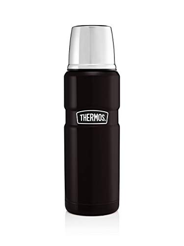 Thermos Edelstahl-Flachmann, matt, schwarz, 470 ml von Thermos