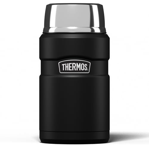 Thermos Edelstahl König Nahrung Flask - Matt Black (710 ml) von Thermos