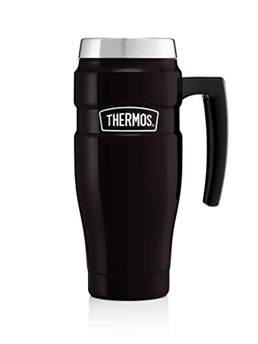 Thermos Edelstahl König Travel Mug - Matt Black (470 ml) von Thermos