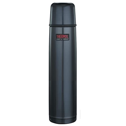 Thermos Edelstahl-Thermosflasche, leicht und kompakt, 1 Liter, Mitternachtsblau von Thermos