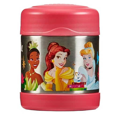 FUNTAINER FOOD JAR DISNEY 0,30 l,Princesses, kalte & warme Snacks/Lunch für den Ausflug oder für die Schule oder Kindergarten von Thermos