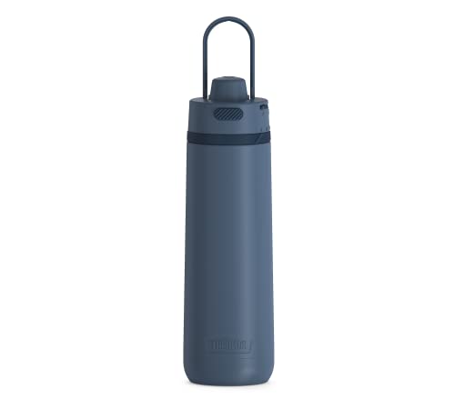 THERMOS GUARDIAN BOTTLE 0,70 l, lake blue mat, Thermosflasche aus Edelstahl mit Pulverbeschichtung, 18 h kalt, absolut dicht für Wasser, Tee, stille Getränke, mit Tragegriff und Hydration Tracker von Thermos