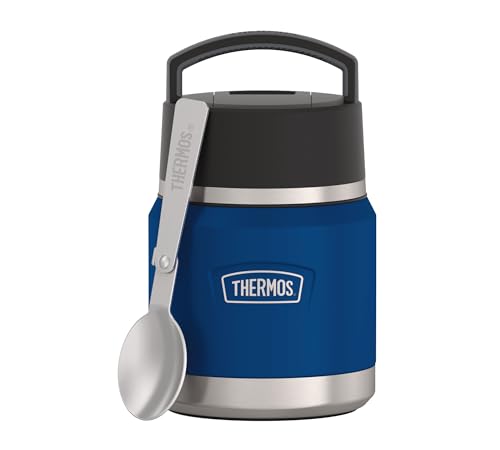 Thermos ICON Kids Thermobehälter für Essen 0,35l, dunkelblau, navy, Edelstahl, absolut dicht, hält Speisen 12h heiß & 16h kalt, mit klappbarem Löffel, BPA-frei Thermos ICON Kids Thermobehälter für Essen 0,35l, dunkelblau, navy, Edelstahl, absolut dicht, hält Speisen 12h heiß & 16h kalt, mit klappbarem Löffel, BPA-frei von Thermos