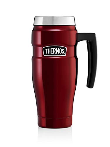 Thermos 101813 Stainless King Reisebecher, Rot, 470 ml, groß von Thermos