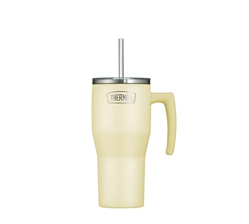 Thermos REFRESHING SERIES Isolier-Trinkbecher 0,85l, vanilla matt, Tumbler mit Strohhalm und Griff für unterwegs, Arbeit oder zu Hause, geschmacksneutraler doppelwandiger Edelstahl Thermos REFRESHING SERIES Isolier-Trinkbecher 0,85l, vanilla matt, Tumbler mit Strohhalm und Griff für unterwegs, Arbeit oder zu Hause, geschmacksneutraler doppelwandiger Edelstahl von Thermos