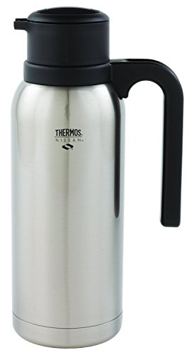 Thermos S/S Vakuumkaraffe mit schwarzem Rand, 907 ml von Thermos