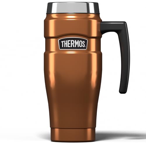 Thermos SK1000 Reisebecher, Edelstahl, braun, 470 ml von Thermos