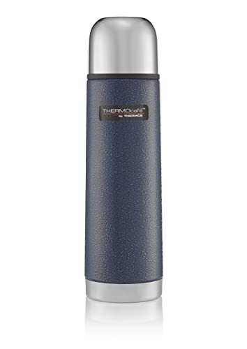 Thermos ThermoCafé Edelstahl-Fläschchen, in Hammertone-Blau, 1 l, Edelstahl, blau, 500 ml von Thermos