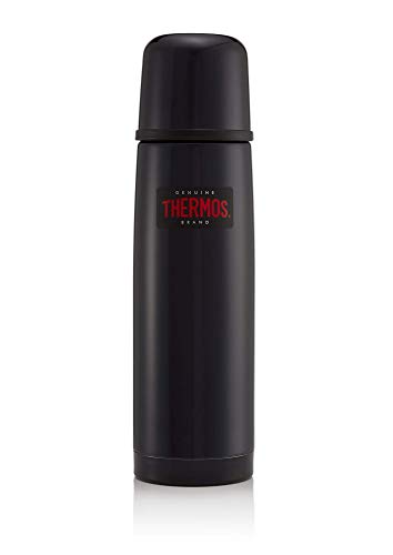 Thermos Thermoskanne / Thermosflasche aus Edelstahl, leicht und kompakt, 0,5 l, Mitternachtsblau, Glänzend von Thermos