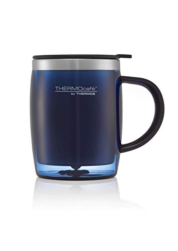 Thermos Translucent Desk Mug Stainless Steel Blue S (1er Pack) 450ml von Thermos
