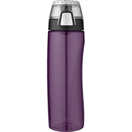 Thermos Tritan HP4100DPTRI6 Trinkflasche, mit Messgerät, 24,9 x 7,2 cm, Dunkelviolett von Thermos