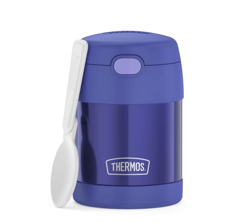 RMOVR THERMOS kids FUNTAINER FOOD JAR 0,30l, purple, Thermobehälter für Essen mit Löffel für Kinder, 5 h heiß / 7 h kalt, absolut dicht für Suppe, Müsli, Pause von Thermos