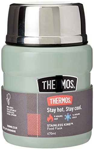 Thermos Stainless King Lebensmittelbehälter, Edelstahl Silikon Kunststoff, Duck Egg, 470ml von Thermos