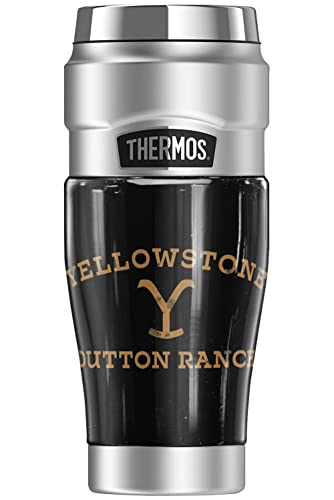 Yellowstone OFFICIAL Yellowstone Arched Logo THERMOS STAINLESS KING Stainless Steel Travel Tumbler, Vacuum insulated & Double Wall, 16oz von Thermos