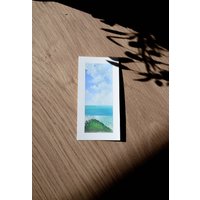 Miniatur Gouache Seelandschaft von ThetinyartstudioShop