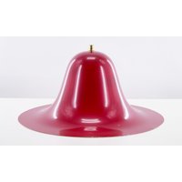 Roter Metall Lampenschirm, Vintage Beleuchtung, Hängelampen Schirm von ThevintageOldies