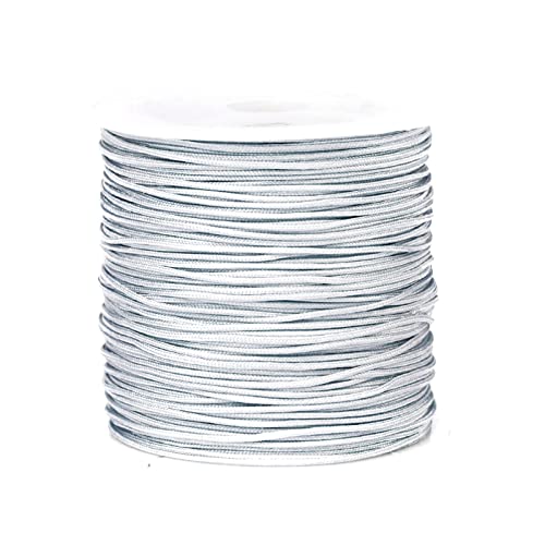 1 Rolle 0,8 mm 49 Meter Knotenschnur Perlenfaden farbige Bastelschnur Drahtseil Schnur für Armbänder von Thewasc