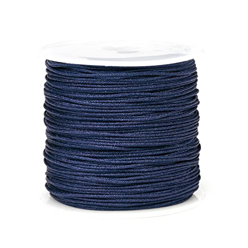 1 Rolle 0,8 mm 49 Meter Knotenschnur Perlenfaden farbige Bastelschnur Drahtseil Schnur für Armbänder von Thewasc