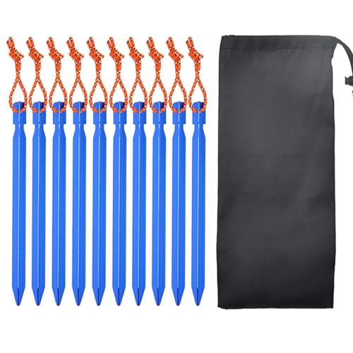10 Stück Outdoor-Heringe für Camping, Zeltheringe, Aluminium-Legierungen, Zelthering, strapazierfähig, Strandzelt-Heringe, Vordächer 10 Stück Outdoor-Heringe für Camping, Zeltheringe, Aluminium-Legierungen, Zelthering, strapazierfähig, Strandzelt-Heringe, Vordächer von Thewasc